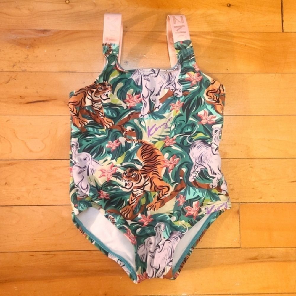 Kenzo Kids Jungle Print Swimsuit Size 2
